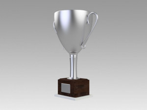 silver trophy 3Dモデル