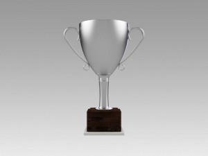 silver trophy 3Dモデル