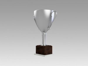 silver trophy 3Dモデル