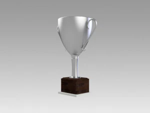 silver trophy 3D Model