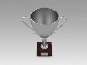 silver trophy 3Dモデル