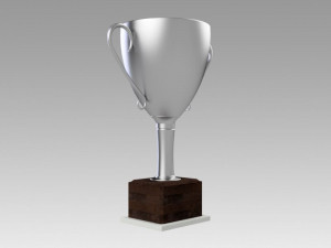 trophy set gold and silver Modelo 3D