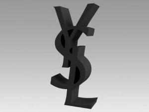 yves saint laurent logo 3D Model