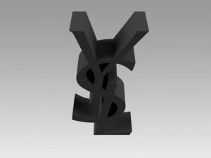 yves saint laurent logo 3D Model