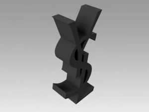 yves saint laurent logo 3D Model