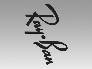 ray ban logo 3D Модель
