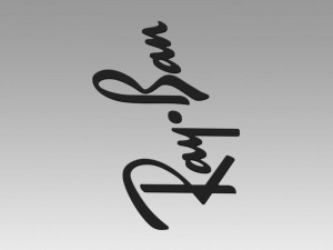 ray ban logo 3D Модель
