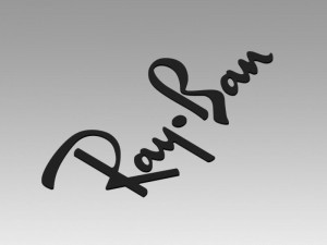 ray ban logo 3D Модель