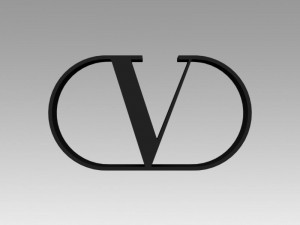 valentino logo Modelo 3D