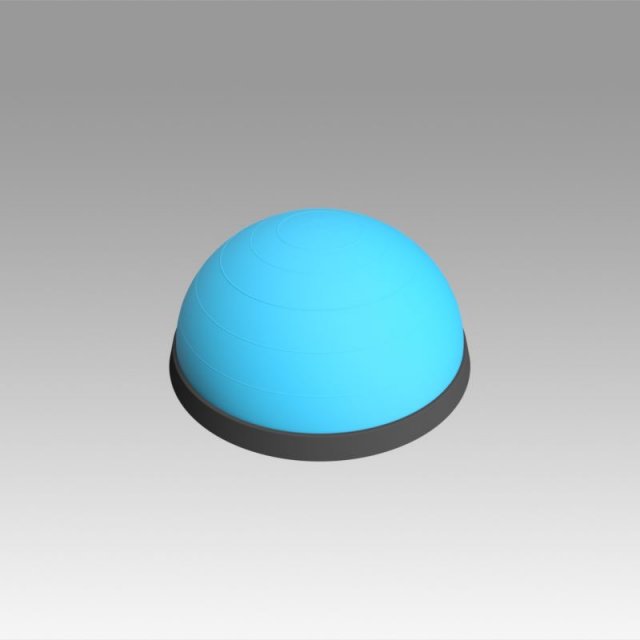 bosu ball 3D Model .c4d .max .obj .3ds .fbx .stl .blend 