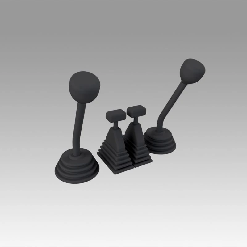 control levers 3D Model .c4d .max .obj .3ds .fbx .stl .blend 