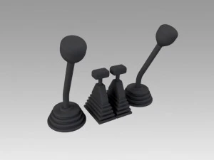 tuas kendali Model 3D