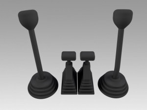 control levers 3D Модель