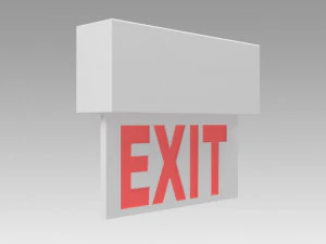 sinal de sa&iacute;da Modelo 3D