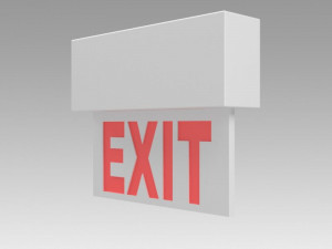 exit sign 3D-Modell