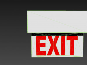 exit sign 3D-Modell