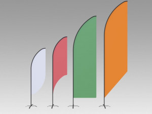 feather banner 3D मॉडल