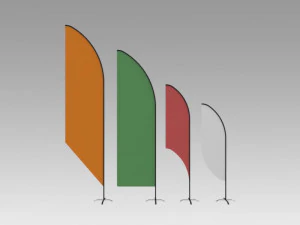 feather banner 3D Model