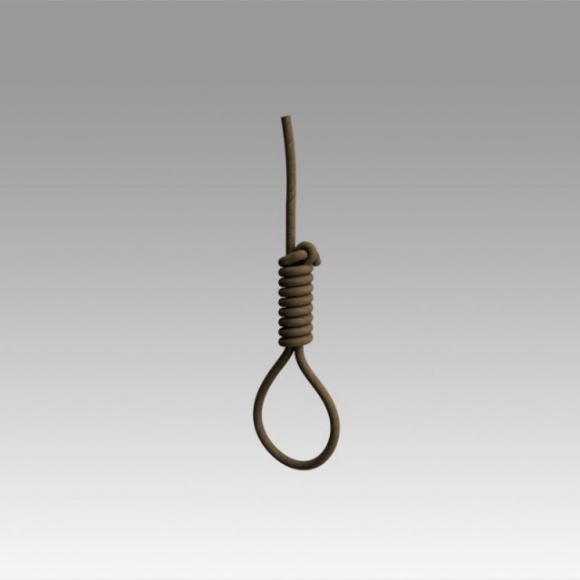 hangman knot 3D 모델 .c4d .max .obj .3ds .fbx .stl .blend 