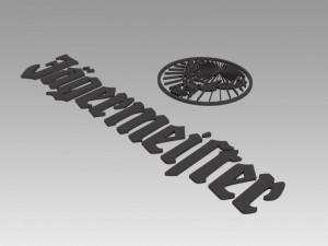 jagermeister logo Modelo 3D