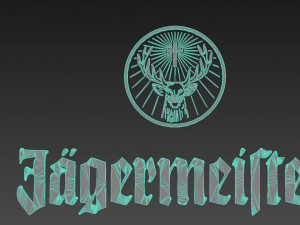jagermeister logo Modelo 3D