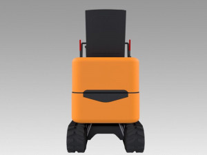 mini excavator 3D 模型