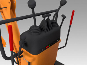 mini excavator 3D 模型