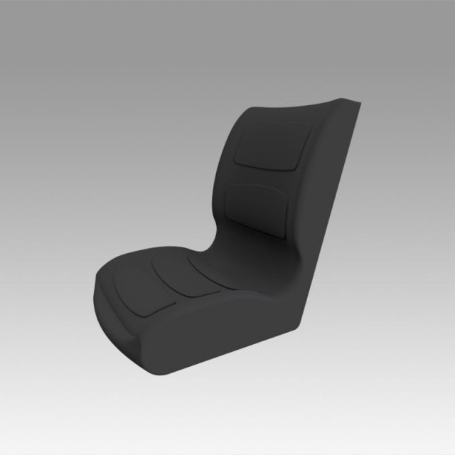 loader excavator seat 3D Model .c4d .max .obj .3ds .fbx .stl .blend 
