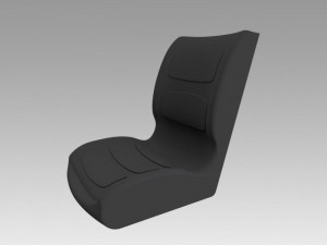 loader excavator seat 3D Model