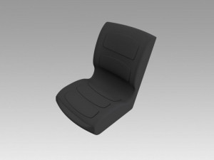 loader excavator seat 3D Model