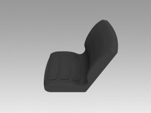 loader excavator seat 3D Model