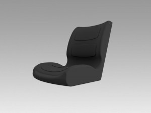 loader excavator seat 3D Model