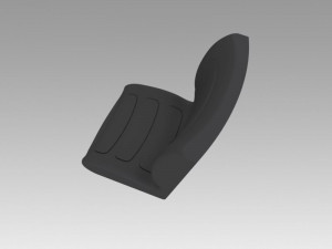 loader excavator seat 3D Model