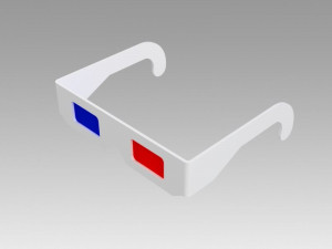 paper 3d glasses Model 3D