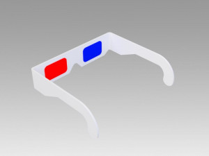paper 3d glasses Model 3D