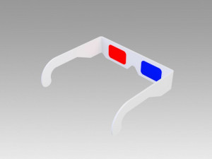 paper 3d glasses Model 3D