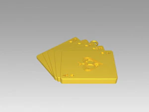 pendant playing card 3D Model