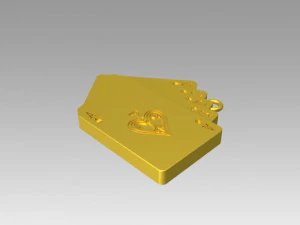 pendant playing card 3D Model