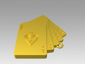 pendant playing card 3D Model