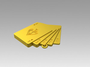 pendant playing card 3D 모델