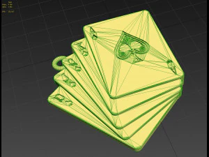 pendant playing card 3D Model