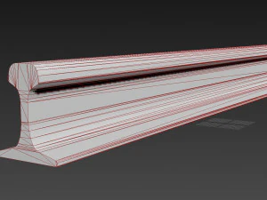 rail railway 3D Model
