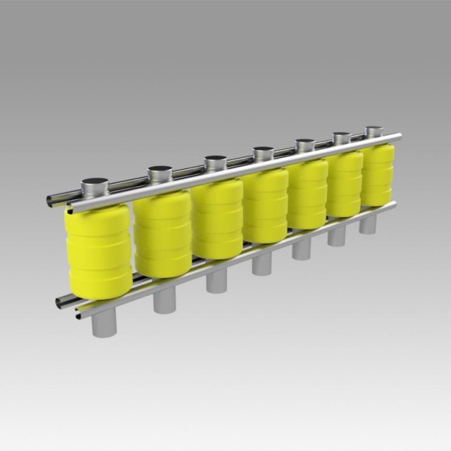 roller road fence Modelo 3D .c4d .max .obj .3ds .fbx .stl .blend 