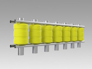 roller road fence Modelo 3D