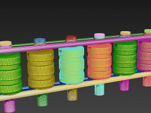 roller road fence Modelo 3D