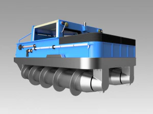 screw terrain vehicle zil-2906 3D Model