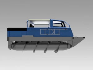 screw terrain vehicle zil-2906 3D Model