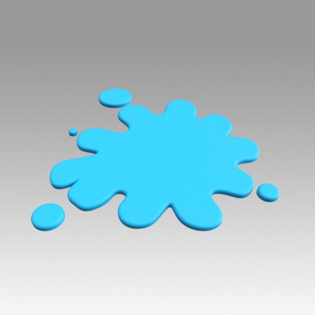splash Model 3D .c4d .max .obj .3ds .fbx .stl .blend 