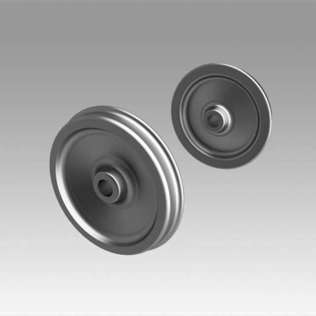 train wheel 3D Model .c4d .max .obj .3ds .fbx .stl .blend 
