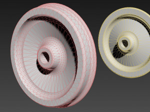 train wheel 3D Model
